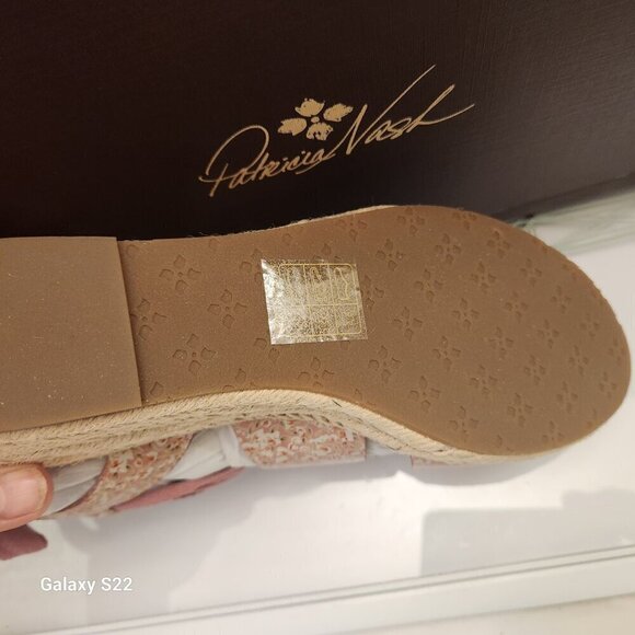 PATRICIA Nash Riva Wedge Sandals Blush Bouquet, SZ 8, NIB - Picture 5 of 10
